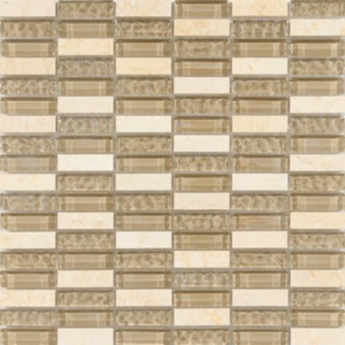 Slika Natura Beige Staklo-Kamen Mozaik 30x30