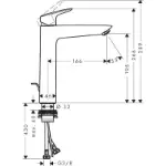 	Logis Baterija za Lavabo 190 Chrome 71090000