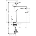 Focus Baterija za Lavabo 190 Chrome 31608000