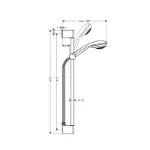 Crometta 85 Vario/Unica Tuš Set 27763000