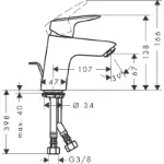 Logis Basin Mixer 70 Chrome 71070000 