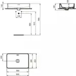 Strada II Lavabo Nadgradni 60x40 T299901