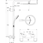 Ceratherm 100 Termostatski Tuš Sistem A6246AA