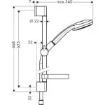 Croma 100 Tuš Set Vario 65 27772000