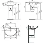 Tesi Lavabo 60 T352201 60x47,5